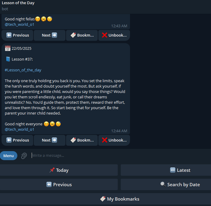 Lesson of the Day Bot